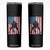 American Flag Football Skinny Tumbler Cool Distressed Vintage Patriotic Football Player TS10 Black Print Your Wear
