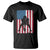 American Flag Football T Shirt Cool Distressed Vintage Patriotic Football Player - Print Your Wear