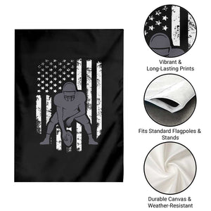 Football Player American Flag Garden Flag Cool Distressed Vintage Patriotic TS10 Print Your Wear