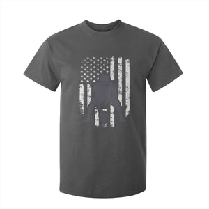 Football Player American Flag T Shirt For Kid Cool Distressed Vintage Patriotic TS10 Dark Heather Print Your Wear