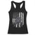 Football Player American Flag Racerback Tank Top Cool Distressed Vintage Patriotic - Print Your Wear
