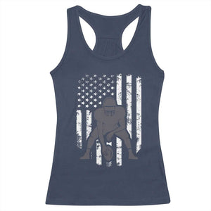 Football Player American Flag Racerback Tank Top Cool Distressed Vintage Patriotic TS10 Navy Print Your Wear