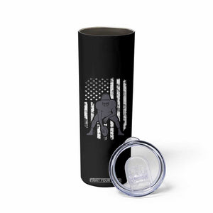 Football Player American Flag Skinny Tumbler Cool Distressed Vintage Patriotic TS10 Print Your Wear