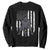 Football Player American Flag Sweatshirt Cool Distressed Vintage Patriotic - Print Your Wear