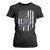 Football Player American Flag T Shirt For Women Cool Distressed Vintage Patriotic - Print Your Wear