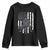 Football Player American Flag Youth Sweatshirt Cool Distressed Vintage Patriotic - Print Your Wear