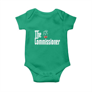 Fantasy Football Commissioner Baby Onesie Draft Party Commish FFL TS10 Irish Green Print Your Wear