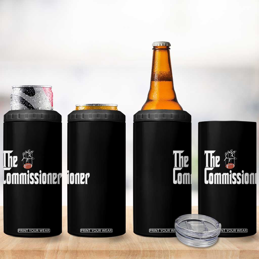 Fantasy Football Commissioner 4 in 1 Can Cooler Tumbler Draft Party Commish FFL TS10 Print Your Wear