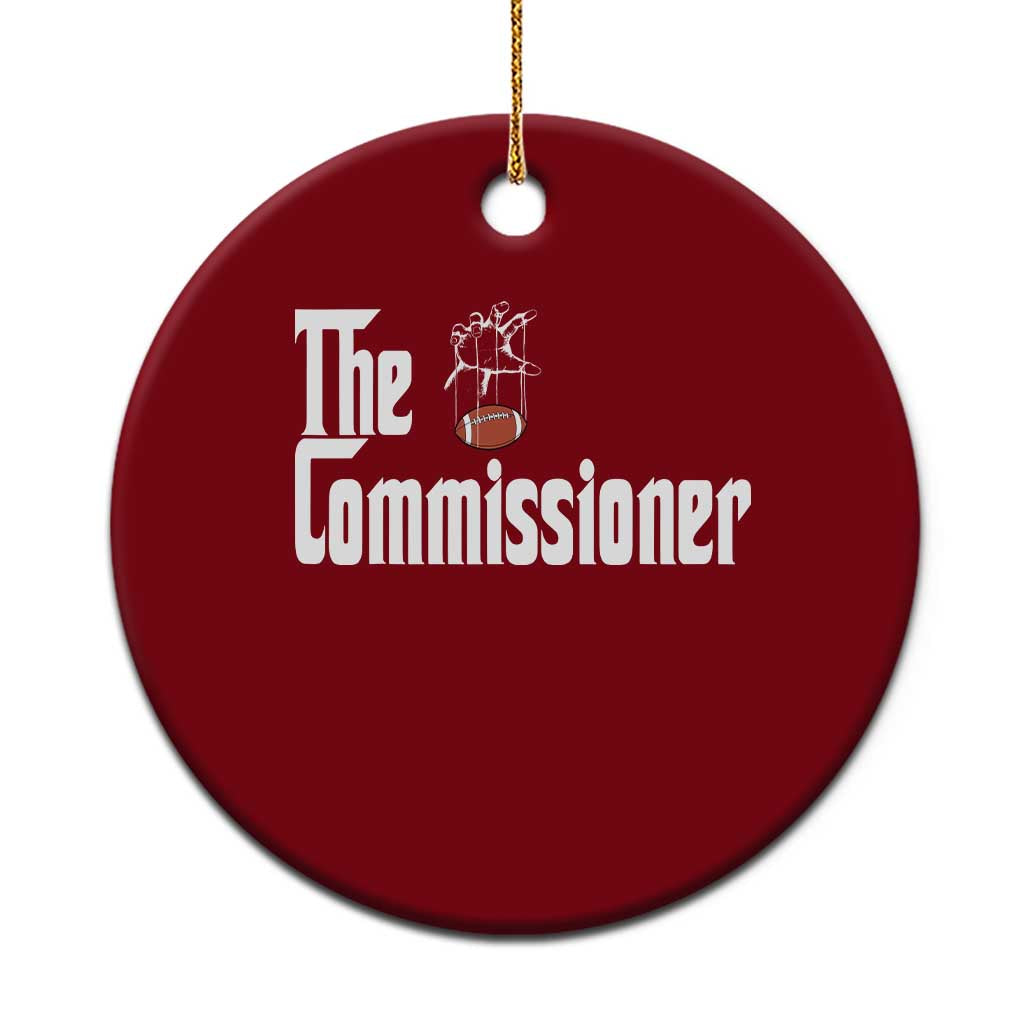 Fantasy Football Commissioner Ceramic Ornament Draft Party Commish FFL TS10 1pc Red Print Your Wear