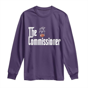 Fantasy Football Commissioner Long Sleeve Shirt Draft Party Commish FFL TS10 Purple Print Your Wear