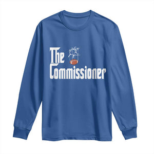 Fantasy Football Commissioner Long Sleeve Shirt Draft Party Commish FFL TS10 Royal Blue Print Your Wear