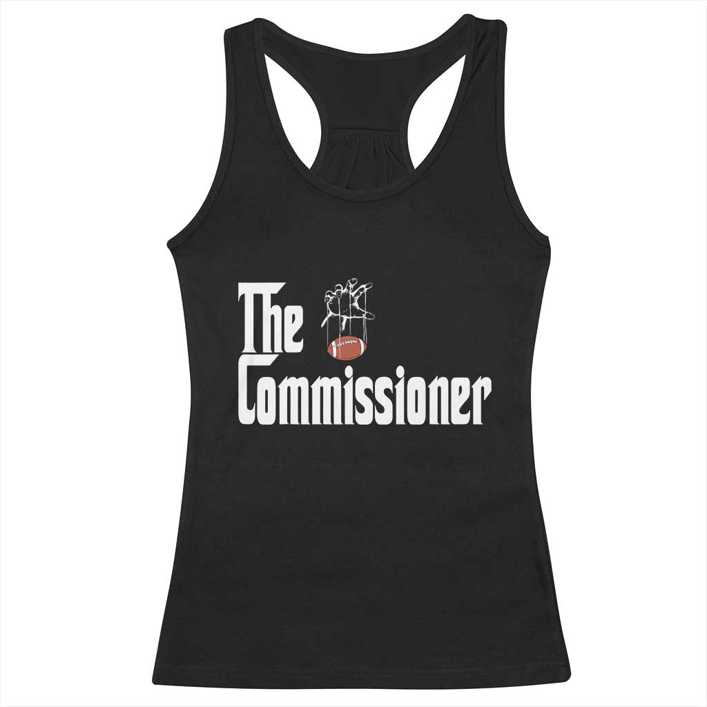 Fantasy Football Commissioner Racerback Tank Top Draft Party Commish FFL TS10 Black Print Your Wear
