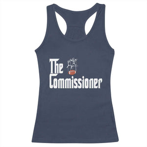 Fantasy Football Commissioner Racerback Tank Top Draft Party Commish FFL TS10 Navy Print Your Wear