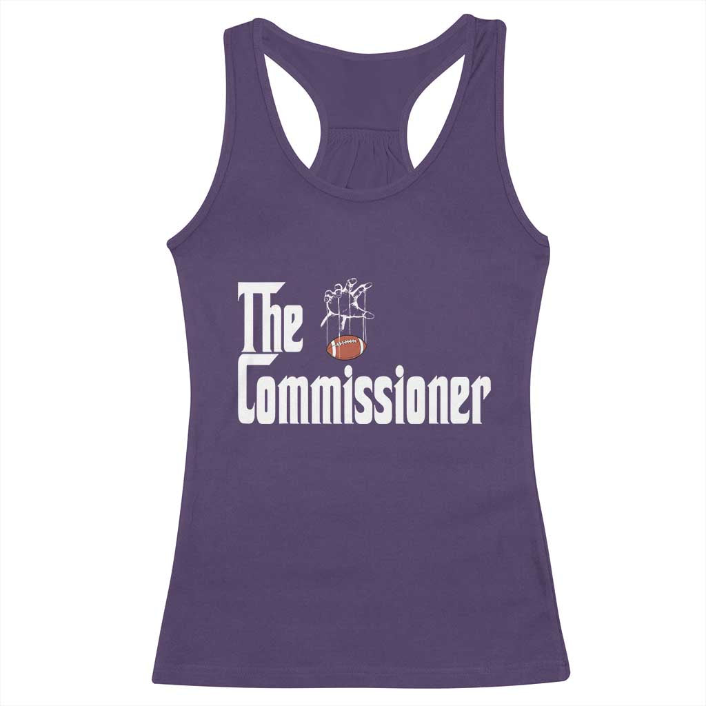 Fantasy Football Commissioner Racerback Tank Top Draft Party Commish FFL TS10 Purple Print Your Wear
