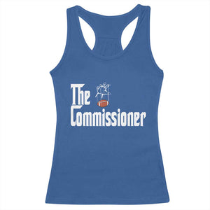 Fantasy Football Commissioner Racerback Tank Top Draft Party Commish FFL TS10 Royal Blue Print Your Wear