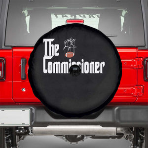 Fantasy Football Commissioner Spare Tire Cover Draft Party Commish FFL TS10 Black Print Your Wear