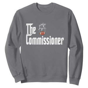 Fantasy Football Commissioner Sweatshirt Draft Party Commish FFL TS10 Charcoal Print Your Wear