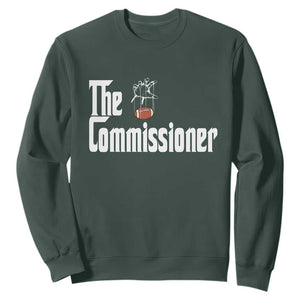 Fantasy Football Commissioner Sweatshirt Draft Party Commish FFL TS10 Dark Forest Green Print Your Wear