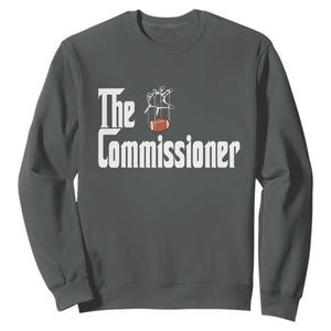 Fantasy Football Commissioner Sweatshirt Draft Party Commish FFL TS10 Dark Heather Print Your Wear
