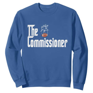 Fantasy Football Commissioner Sweatshirt Draft Party Commish FFL TS10 Royal Blue Print Your Wear