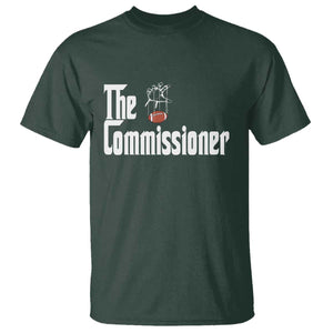 Fantasy Football Commissioner T Shirt Draft Party Commish FFL TS10 Dark Forest Green Print Your Wear