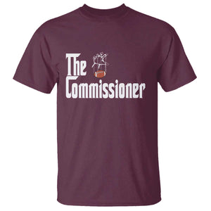 Fantasy Football Commissioner T Shirt Draft Party Commish FFL TS10 Maroon Print Your Wear