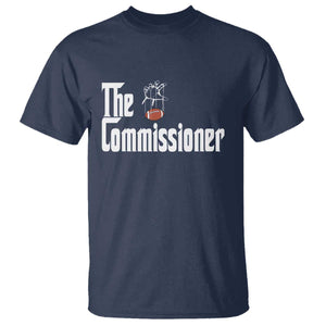 Fantasy Football Commissioner T Shirt Draft Party Commish FFL TS10 Navy Print Your Wear