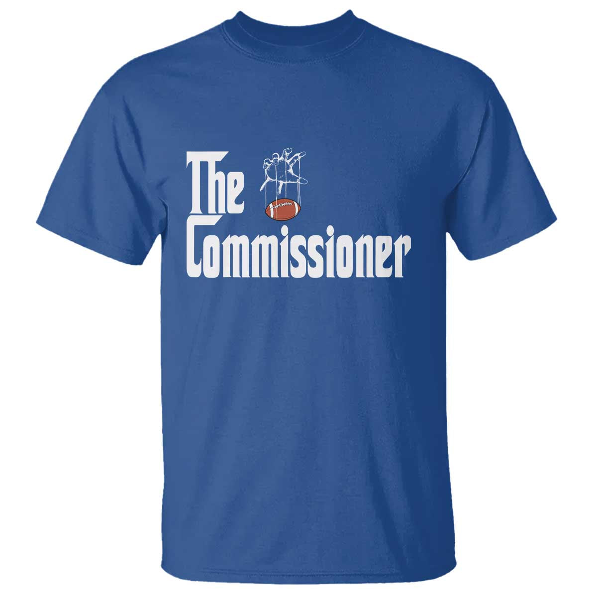 Fantasy Football Commissioner T Shirt Draft Party Commish FFL TS10 Royal Blue Print Your Wear