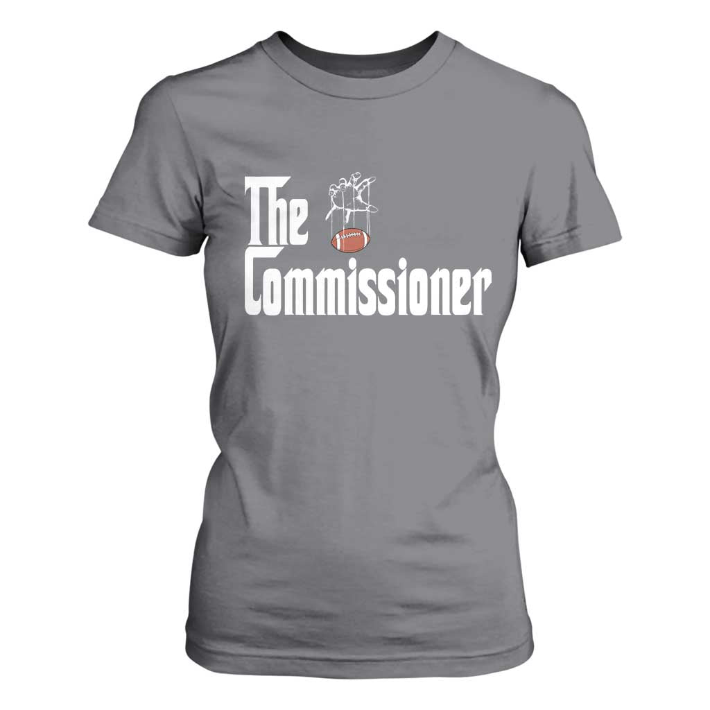 Fantasy Football Commissioner T Shirt For Women Draft Party Commish FFL TS10 Charcoal Print Your Wear