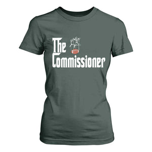 Fantasy Football Commissioner T Shirt For Women Draft Party Commish FFL TS10 Dark Forest Green Print Your Wear