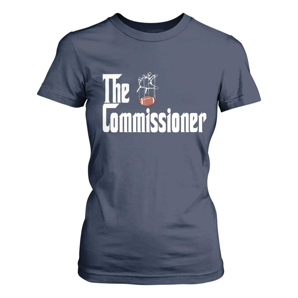 Fantasy Football Commissioner T Shirt For Women Draft Party Commish FFL TS10 Navy Print Your Wear