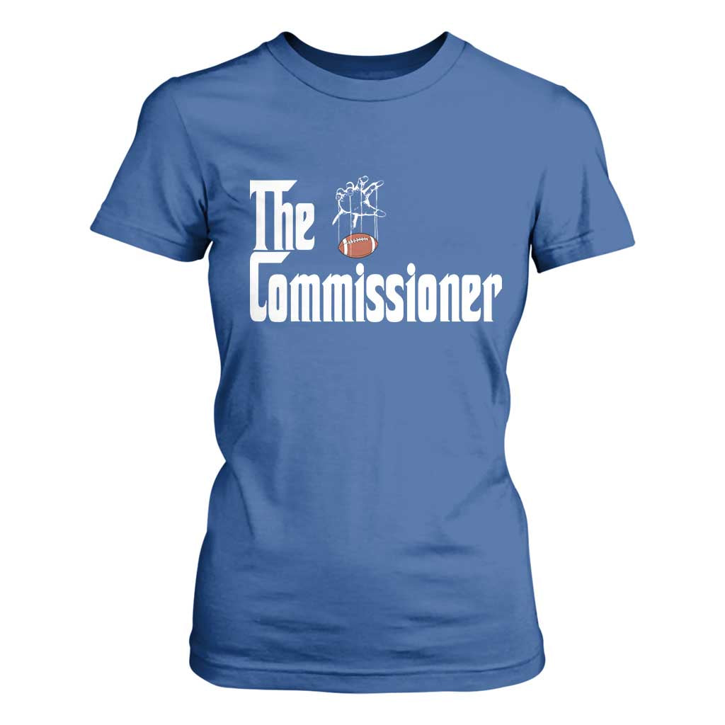 Fantasy Football Commissioner T Shirt For Women Draft Party Commish FFL TS10 Royal Blue Print Your Wear
