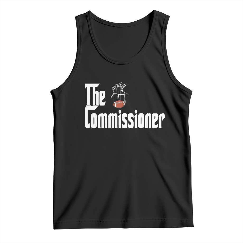 Fantasy Football Commissioner Tank Top Draft Party Commish FFL TS10 Black Print Your Wear