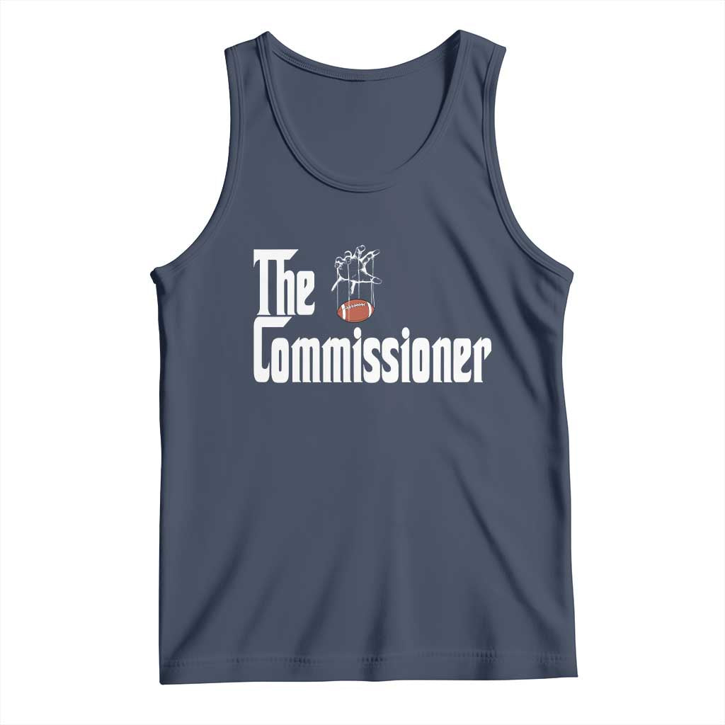 Fantasy Football Commissioner Tank Top Draft Party Commish FFL TS10 Navy Print Your Wear