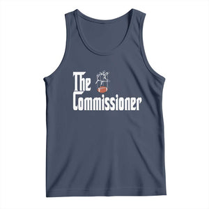 Fantasy Football Commissioner Tank Top Draft Party Commish FFL TS10 Navy Print Your Wear