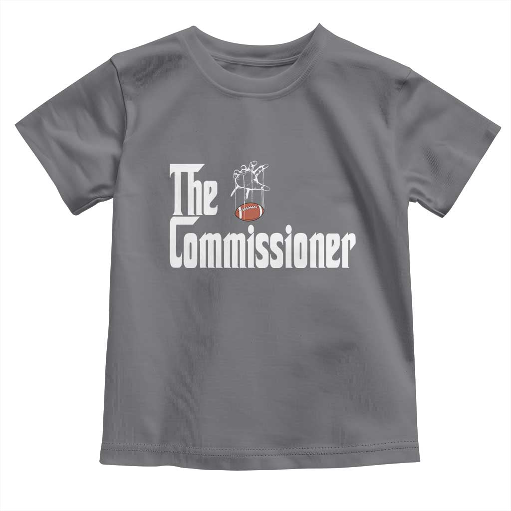 Fantasy Football Commissioner Toddler T Shirt Draft Party Commish FFL TS10 Charcoal Print Your Wear