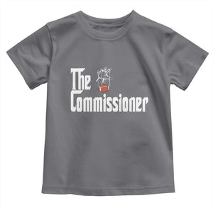 Fantasy Football Commissioner Toddler T Shirt Draft Party Commish FFL TS10 Charcoal Print Your Wear