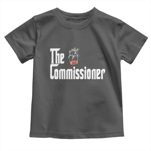 Fantasy Football Commissioner Toddler T Shirt Draft Party Commish FFL TS10 Dark Heather Print Your Wear