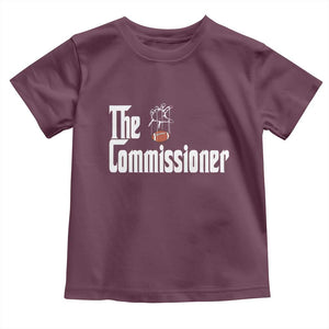 Fantasy Football Commissioner Toddler T Shirt Draft Party Commish FFL TS10 Maroon Print Your Wear