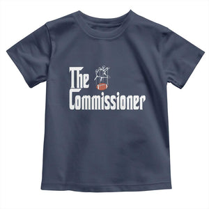 Fantasy Football Commissioner Toddler T Shirt Draft Party Commish FFL TS10 Navy Print Your Wear