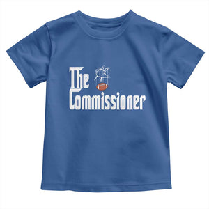 Fantasy Football Commissioner Toddler T Shirt Draft Party Commish FFL TS10 Royal Blue Print Your Wear