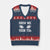 Funny Fantasy Football V-Neck Knit Sweater Vest Show Me Your TDs Draft Party commish FFL TS10 Navy Red Print Your Wear