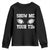 Funny Fantasy Football Youth Sweatshirt Show Me Your TDs Draft Party commish FFL - Print Your Wear
