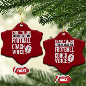 Football Coach Ceramic Ornament Cool Distressed Vintage Funny Not Yelling TS10 Print Your Wear