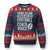 Football Coach Ugly Christmas Sweater Cool Distressed Vintage Funny Not Yelling TS10 Navy Red Print Your Wear