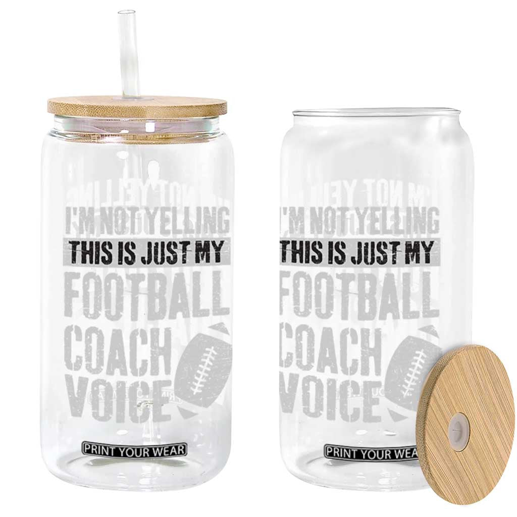 Football Coach Glass Can Cool Distressed Vintage Funny Not Yelling TS10 Print Your Wear