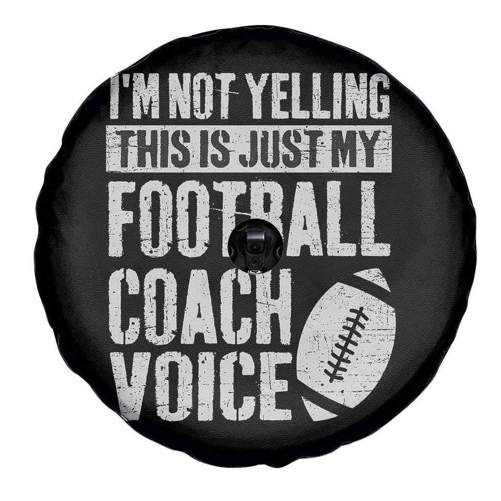 Football Coach Spare Tire Cover Cool Distressed Vintage Funny Not Yelling TS10 Print Your Wear