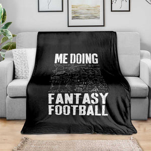 Funny Fantasy Football Throw Blanket Draft Party Commish FFL Vintage Touchdown Season TS10 Print Your Wear