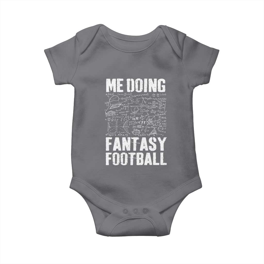 Funny Fantasy Football Baby Onesie Draft Party Commish FFL Vintage Touchdown Season TS10 Charcoal Print Your Wear