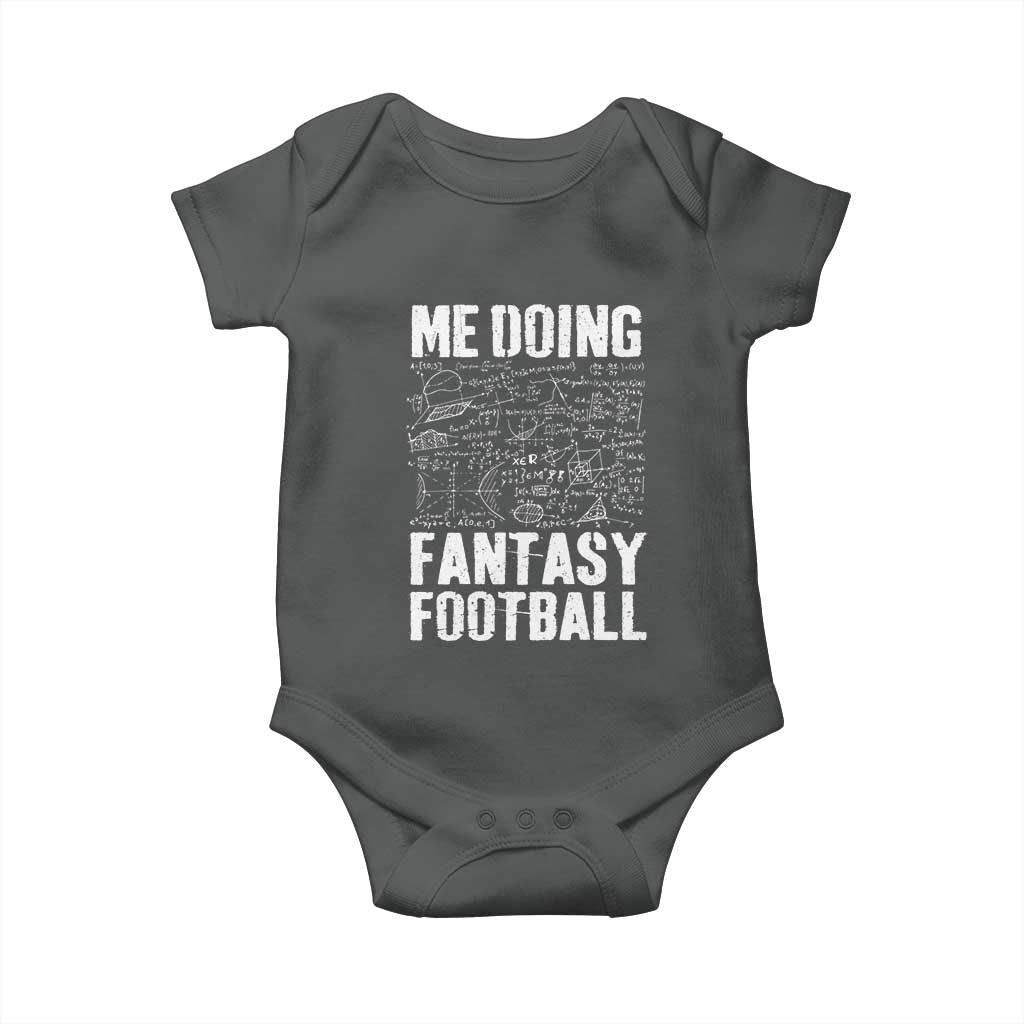 Funny Fantasy Football Baby Onesie Draft Party Commish FFL Vintage Touchdown Season TS10 Dark Heather Print Your Wear